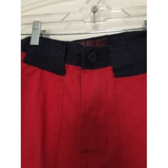 PRPGNDA Shorts Casual Pockets Men's Size 32 Blue/Red